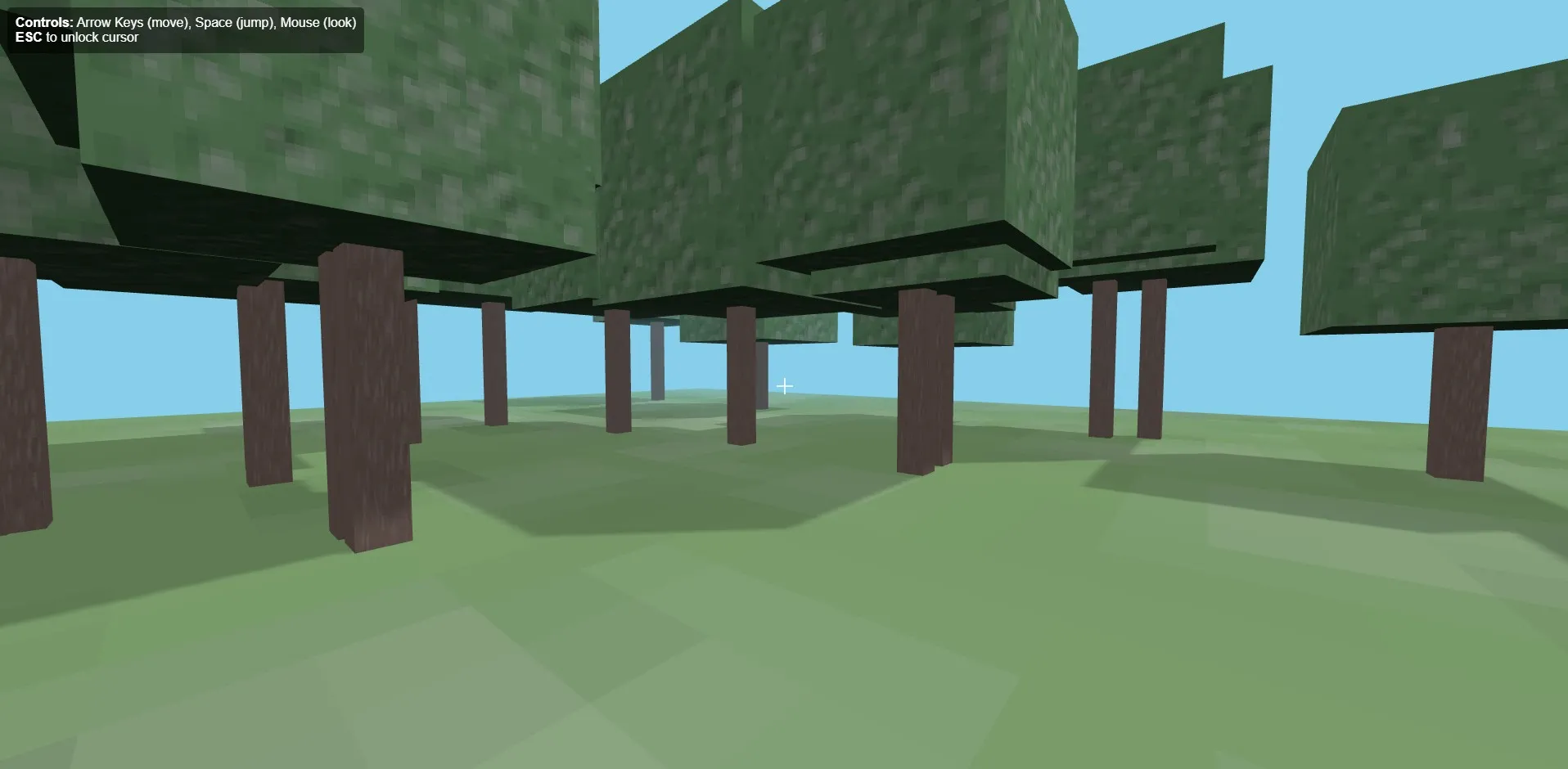 A small 3D, Minecraft-esque clone generated by Qwen3 Coder